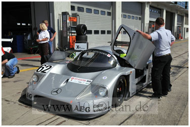 Sauber C9-88 in der Boxengasse