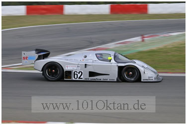 Sauber C9-88 in der NGK Schikane